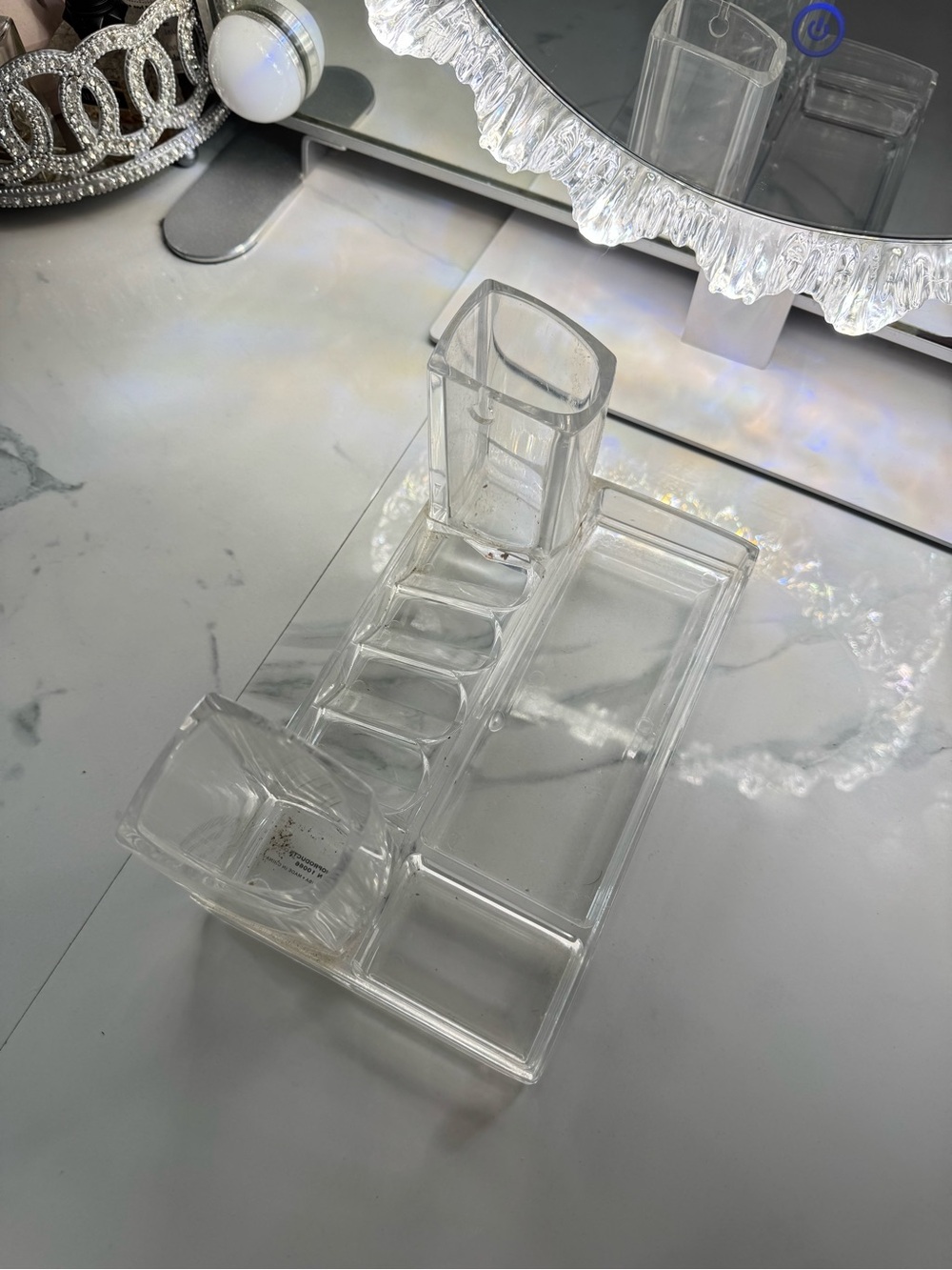 Clear Acrylic Makeup & Desk Organizer - Transparent